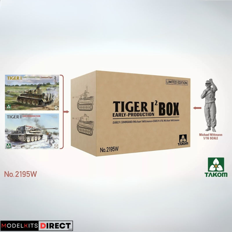 Takom 2195W 1/35 TIGER 1 Box (TKO2195 +TKO2196 +TKO1024)