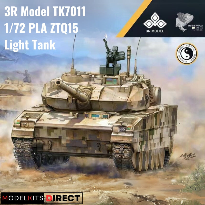 3R Model TK7011 1/72 PLA ZTQ15 Light Tank