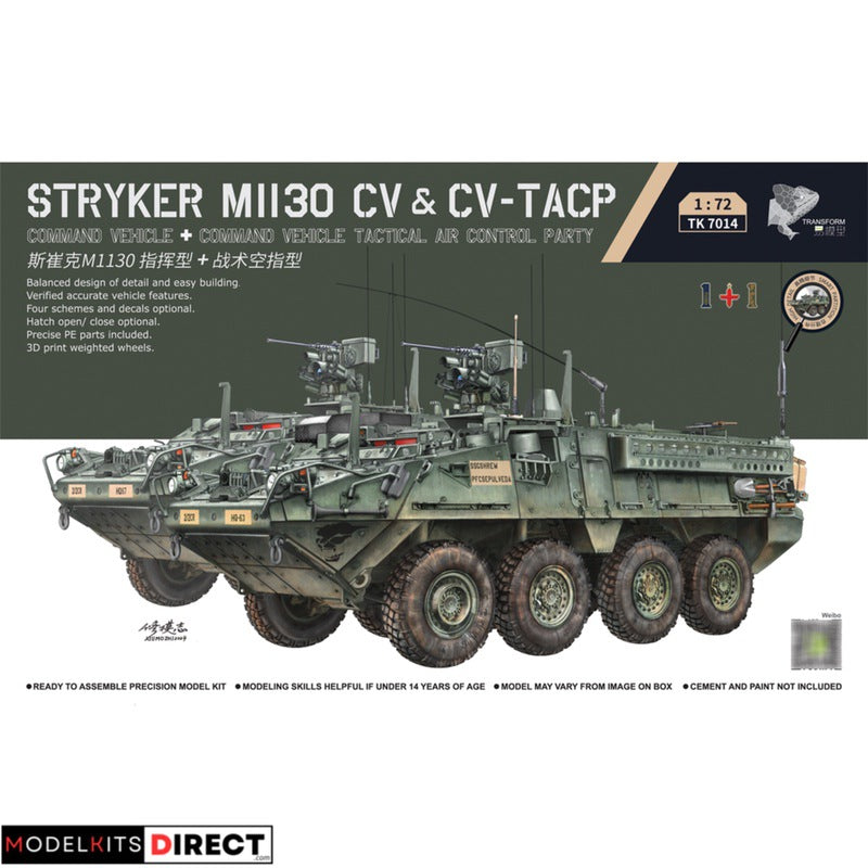 3R Model TK7014 1/72 M1130 Stryker CV & CV-TACP