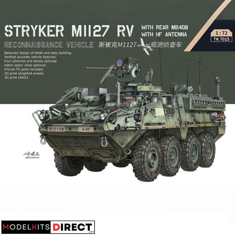 3R Model TK7015 1/72 Stryker M1127 RV