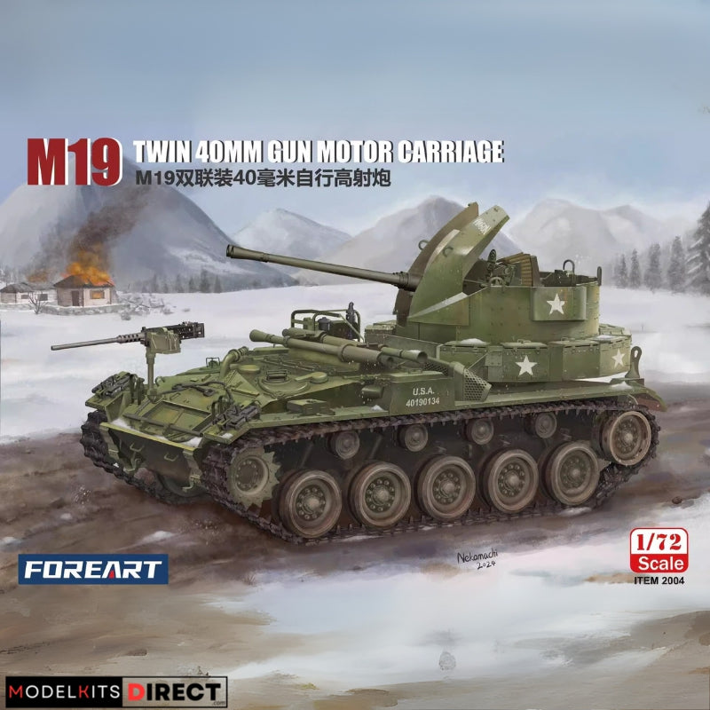 FOREART 2004 1/72 M19 Twin 40mm Gun Motor Carriage