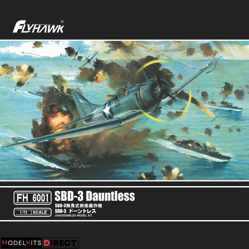 FlyHawk Model FH6001 1/72 SBD-3 Dauntless