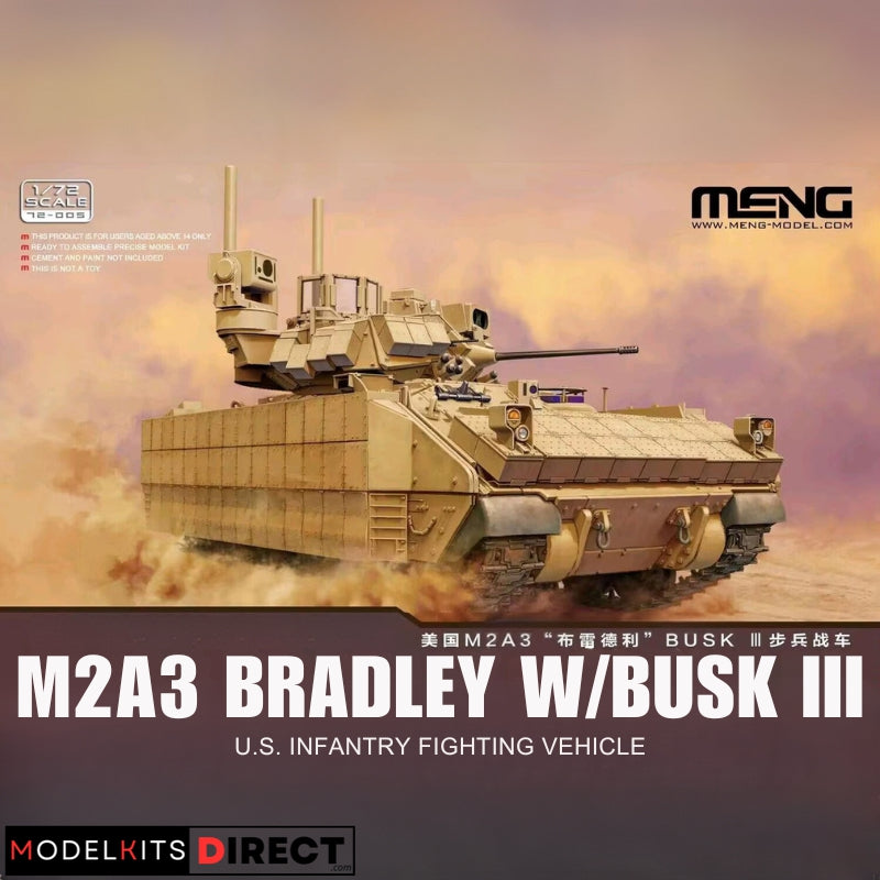 Meng Model 72-005 1/72 M2A3 Bradley w/ BUSK III