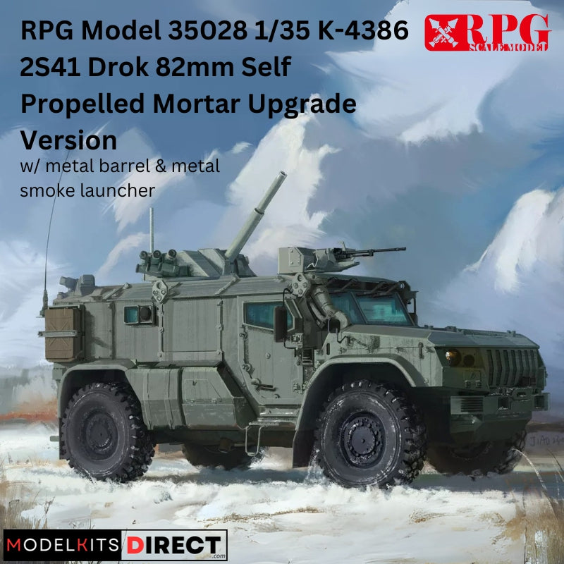 RPG Model 35028 1/35 K-4386 2S41 Drok 82mm Self Propelled Mortar Upgrade Version