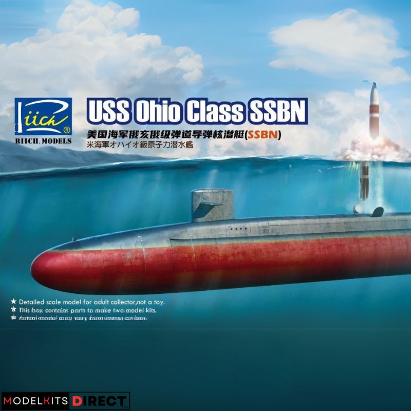 Riich Models RL27004 1/700 Ohio-class Nuclear-Powered Submarine