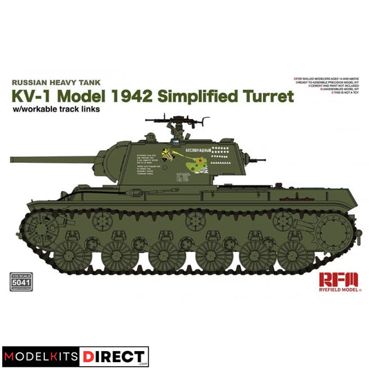 Rye Field Model RM-5041 1/35 KV-1 Model 1942 Simplified Turret Version