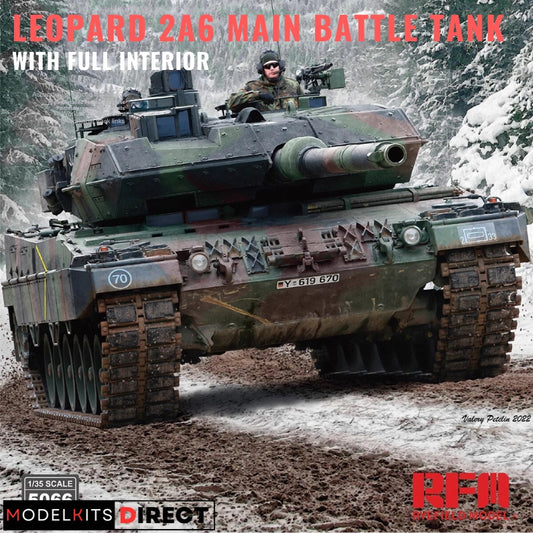 Rye Field Model RM-5066 1/35 Leopard 2A6 w/ Full Interior