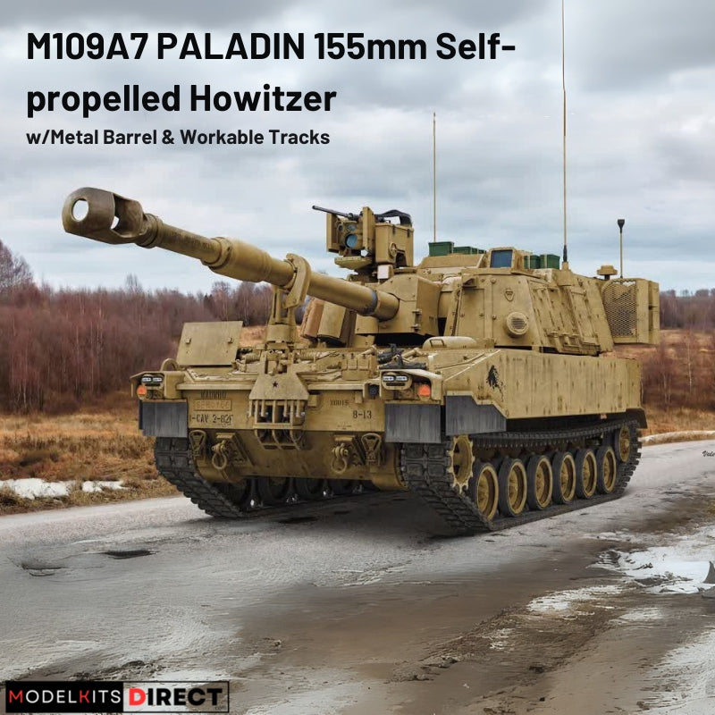 Rye Field Model RM-5129 1/35 M109A7 Paladin w/ Metal Barrel & Workable Tracks