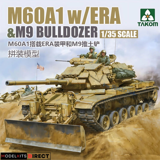 Takom 2142 1/35 M60A1 w/ ERA & M9 Bulldozer