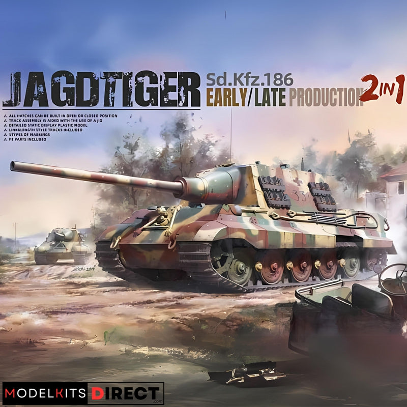 Takom 8001 1/35 Sd.Kfz.186 Jagdtiger Early/Late Production 2 in 1