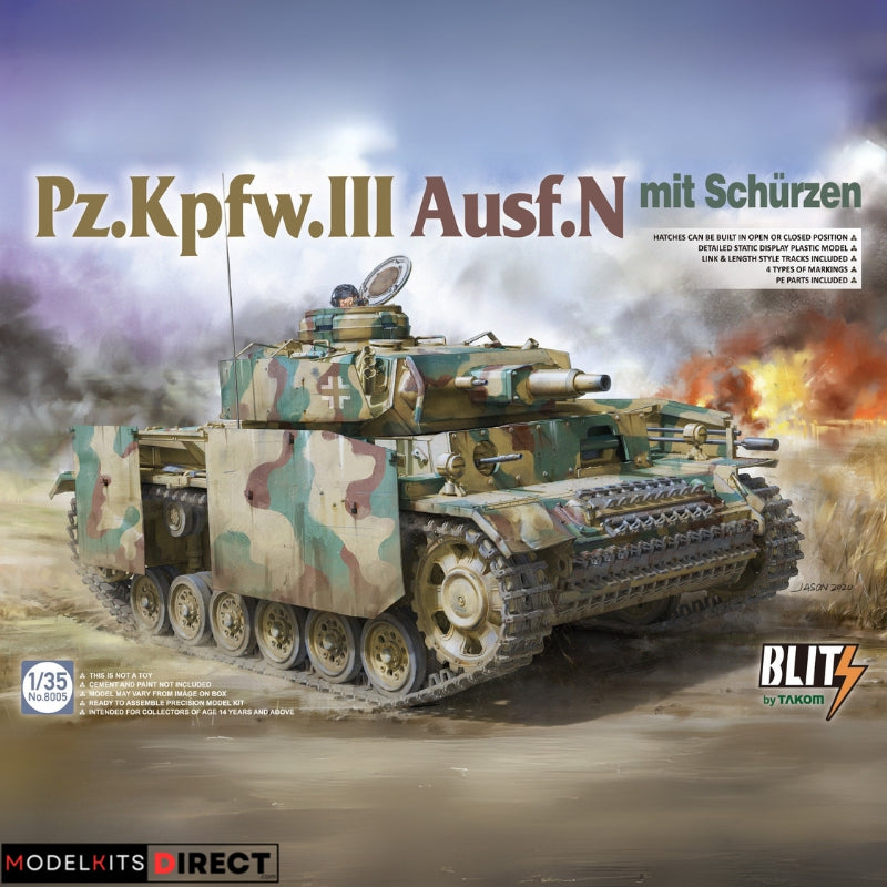 Takom 8005 1/35 Pz.Kpfw.III Ausf.N