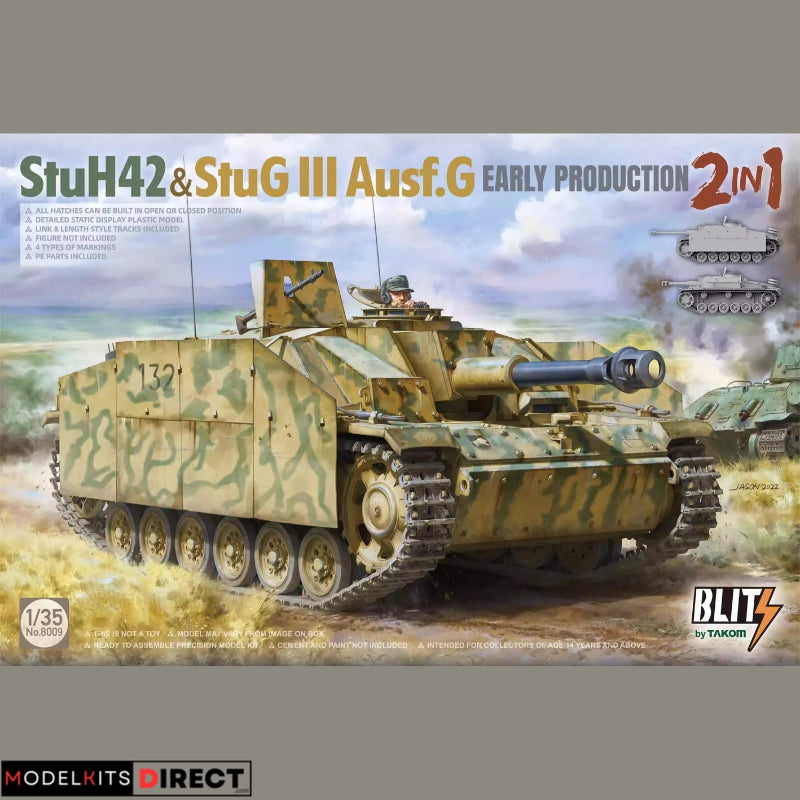 Takom 8009 1/35 StuH42 & StuG III Ausf.G