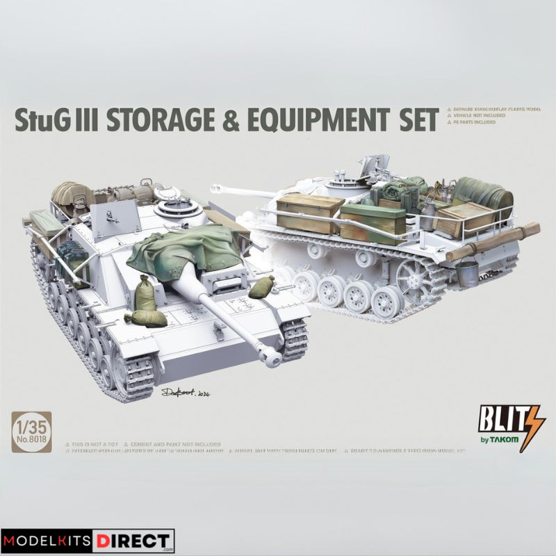 Takom 8018 1/35 StuG III Storage & Equipment Set