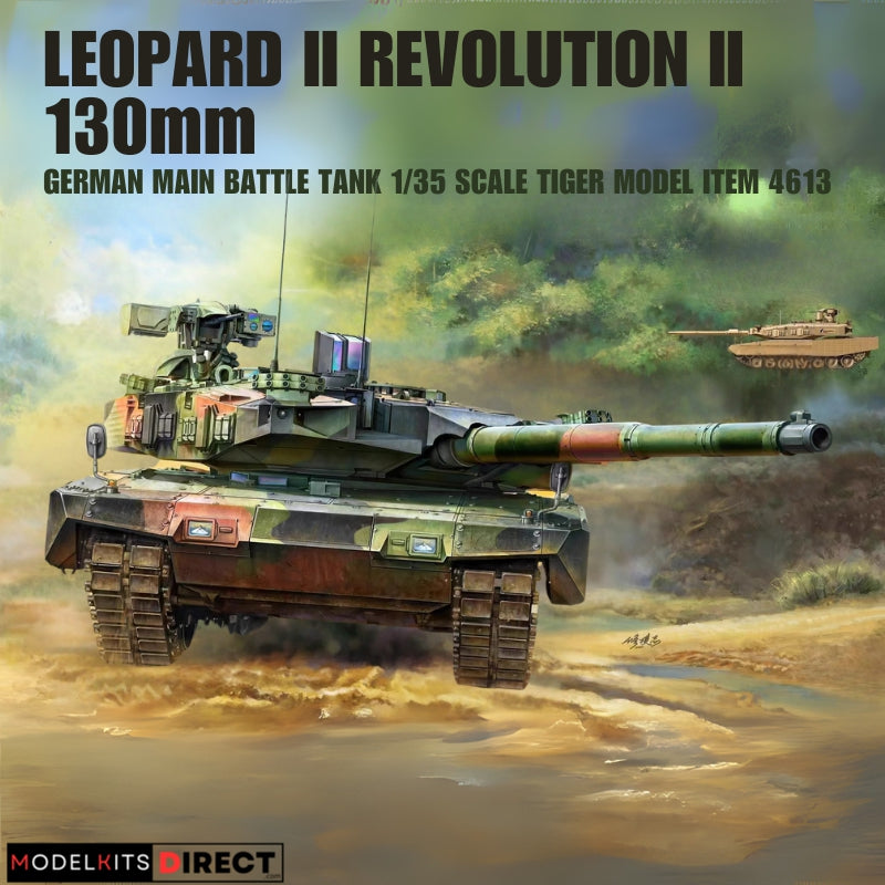 Tiger Model 4613 1/35 German MBT Leopard II Revolution II 130mm