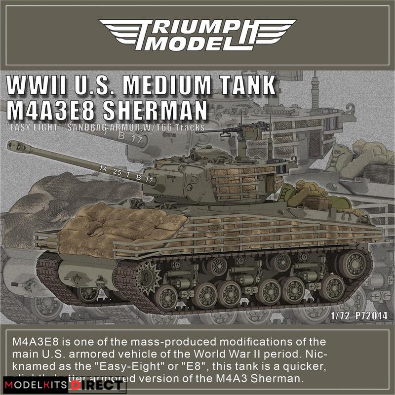 Triumph Model P72014 1/72 M4A3E8 Sherman